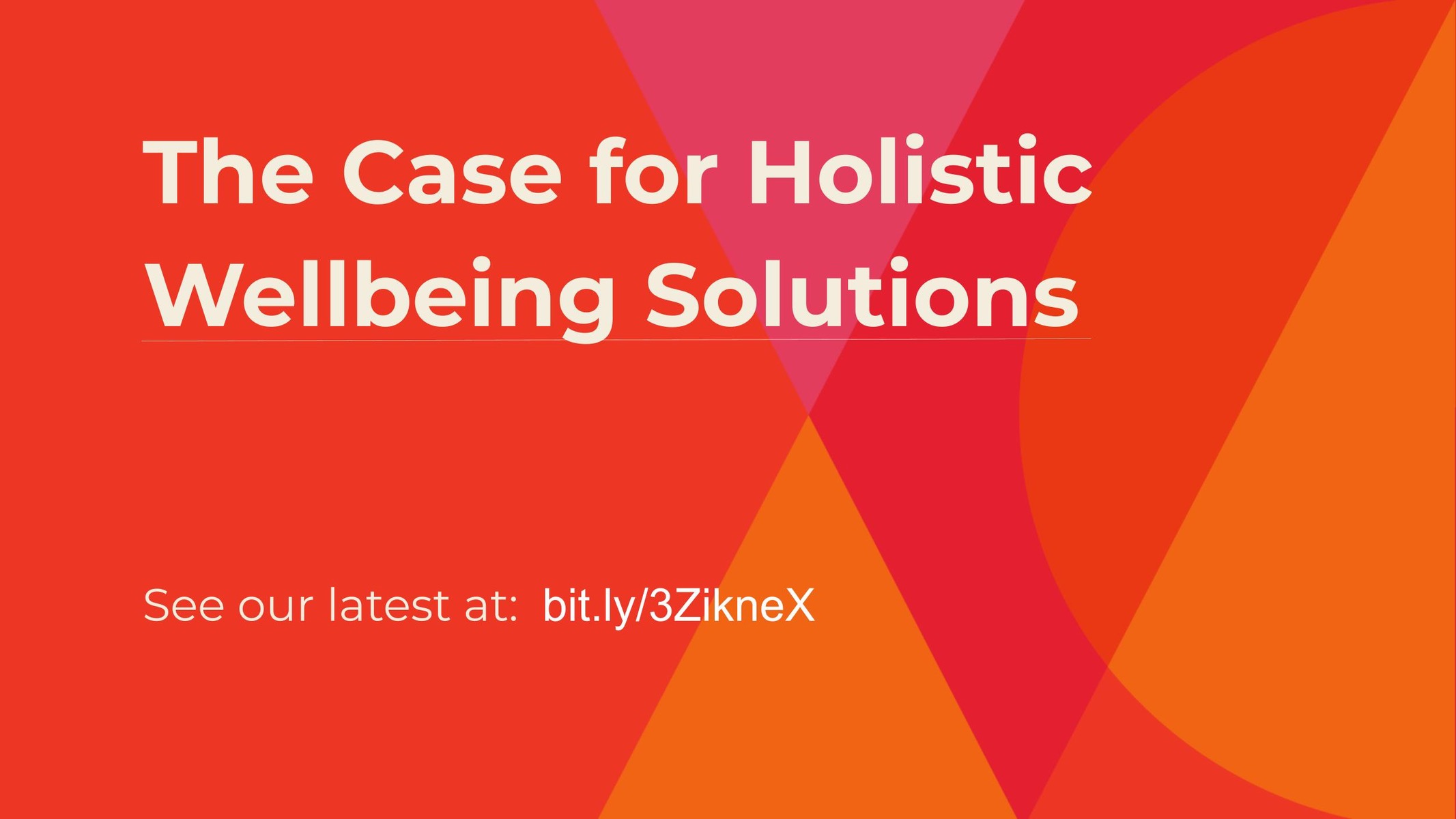 The Case for Holistic Wellbeing